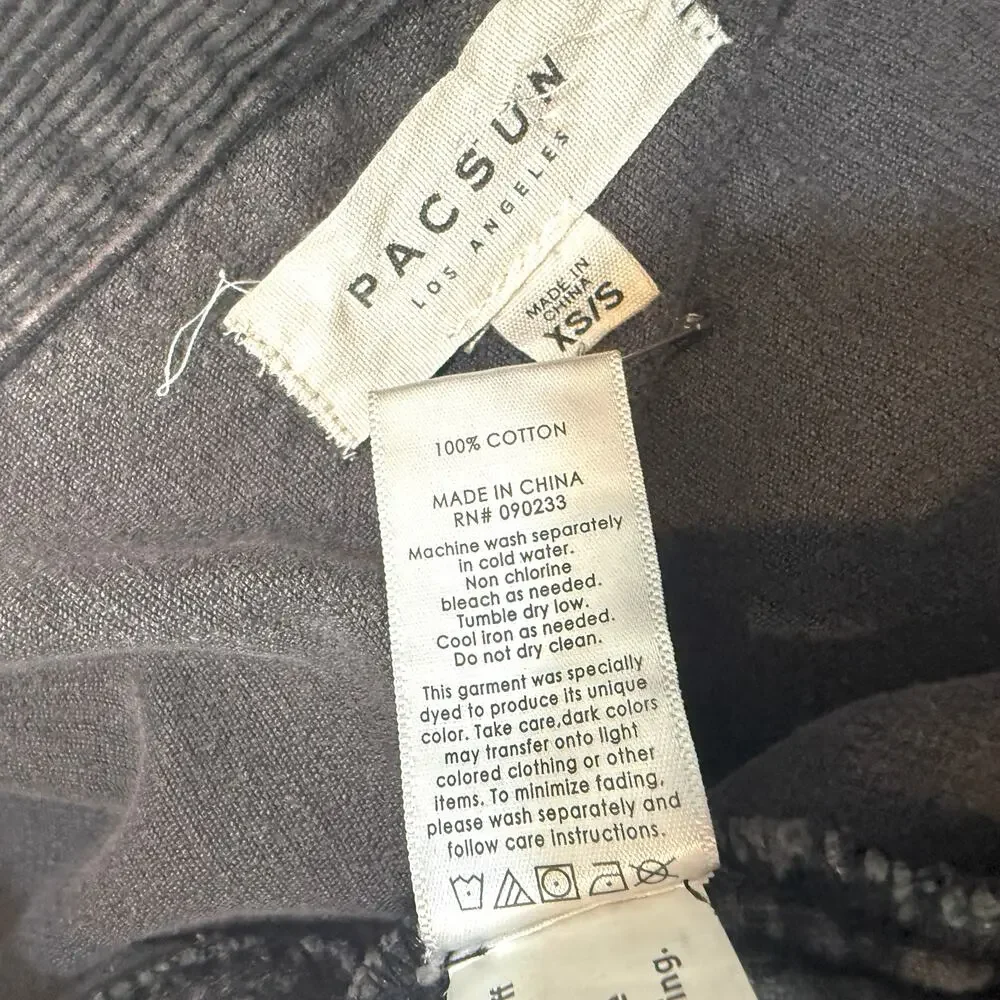Pacsun XS S corduroy cropped trucker jacket coat C 2996
